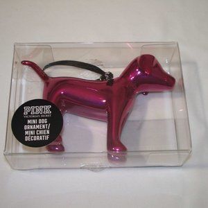 VICTORIA'S SECRET PINK MINI DOG 2015 XMAS ORNAMENT